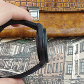 ساعت مچی عقربه ای آنالوگ برند HUBLOT تک موتور تاریخ شمار دار بند چرم قفل فیکسر پروانه ای