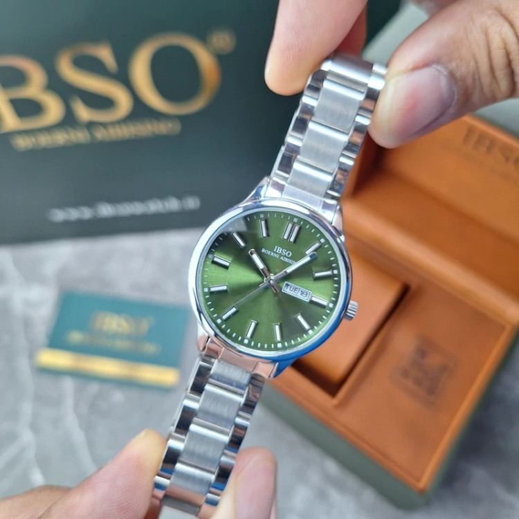 ساعت مچی اورجینال زنانه برند ایبسو IB9926-Silver-green