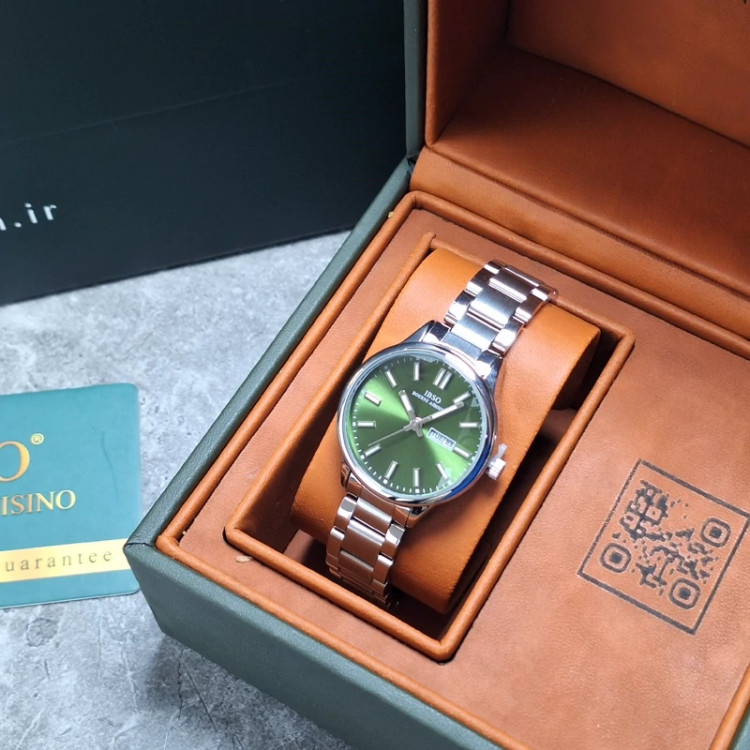 ساعت مچی اورجینال زنانه برند ایبسو IB9926-Silver-green