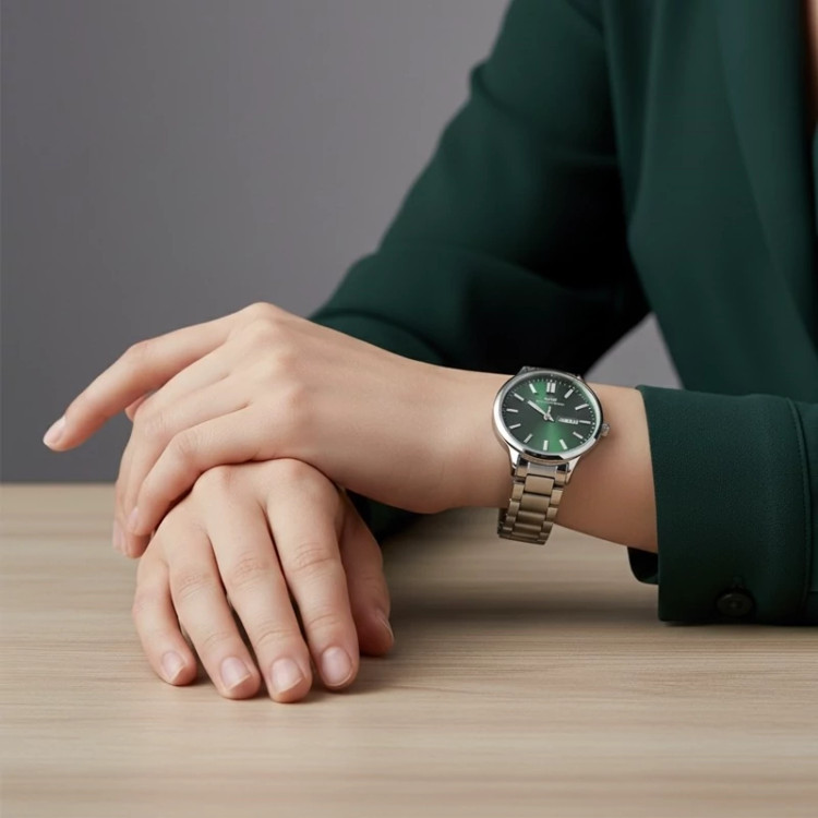 ساعت مچی اورجینال زنانه برند ایبسو IB9926-Silver-green